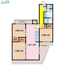 🉐敷金礼金0円！🉐グランドヒルズ桔梗が丘7号棟