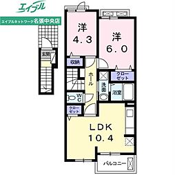 カーサ・プリートＢ 2階