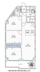 インペリアル東白楽ガーデンハウス　当社のグループ会社保有住戸 206 3LDKの間取り