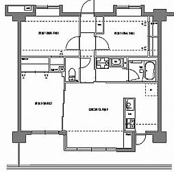 ダイアパレストレンテあざみ野 3LDKの間取図画像