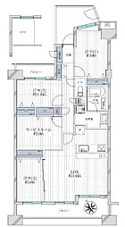 エステ・シティ海浜幕張壱番館 3SLDKの間取図画像