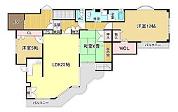 アルテミス三陽 3LDKの間取図画像