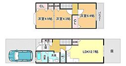 PERSIMMONHEIM 3LDKの間取図画像