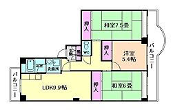 フェニックス箕面 3LDKの間取図画像