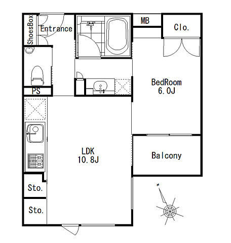間取り レ・ベント等々力 1階/105