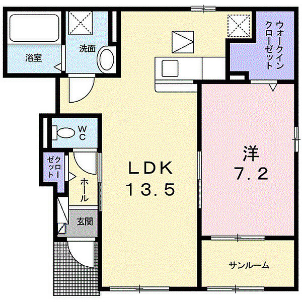 フィデール　リュウ 104｜宮崎県日南市大字平野(賃貸アパート1LDK・1階・53.99㎡)の写真 その2