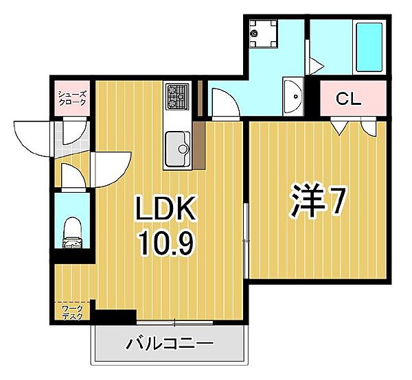 グラナーデ西加平 105｜東京都足立区西加平1丁目(賃貸アパート1LDK・1階・41.48㎡)の写真 その2