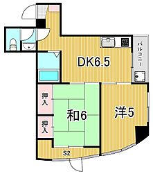 MY第二ビル 2階2SDKの間取り