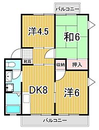 間取図画像 3DK