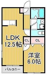 間取図画像 1LDK