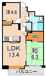 ミ・アモール 2LDKの間取図画像