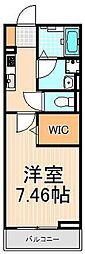 アネシス 1Kの間取図画像