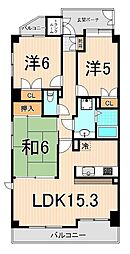 エヴァーグリーン綾瀬2番館 3LDKの間取図画像