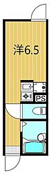 フィールズコート ワンルームの間取図画像