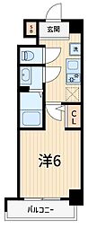 ジェノヴィア綾瀬2 1Kの間取図画像