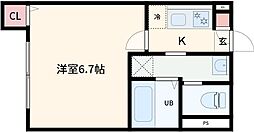 robot home 東綾瀬 1Kの間取図画像