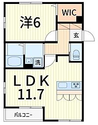 セリシールガーデン 1LDKの間取図画像