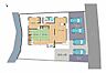 その他：【区画図】駐車スペースは4台分確保（車種によります）。複数台お車を所有されている方にもおすすめです。