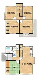 大崎市古川北町2丁目　戸建て 5LDKの間取り