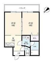 カレント小楠 202 ｜ 佐賀県武雄市武雄町大字昭和（賃貸アパート2K・2階・35.11㎡） その2