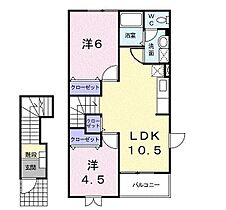 オーフィールドII 204 ｜ 佐賀県嬉野市嬉野町大字下宿甲（賃貸アパート2LDK・2階・51.67㎡） その2