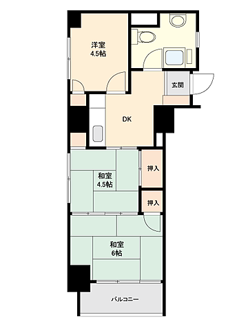 間取り 方南町サーラ442 8階/-