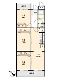 間取図画像 3LDK