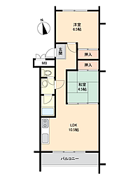 軽井沢グリーンプラザ 2LDKの間取図画像