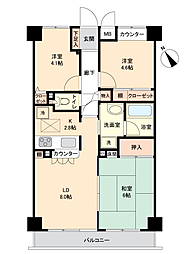 アプロアメニティ藤沢善行 3LDKの間取図画像
