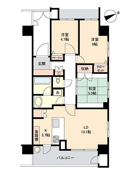 間取りを拡大表示