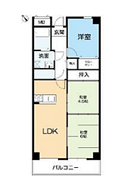 アネスト恵美寿 3DKの間取図画像