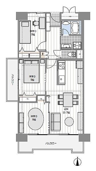 間取りを拡大表示