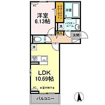 クロッシア前橋南町 B303 ｜ 群馬県前橋市南町1丁目（賃貸アパート1LDK・3階・42.93㎡） その2