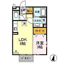 ローレル敷島 201 ｜ 群馬県前橋市上小出町2丁目（賃貸アパート1LDK・2階・29.25㎡） その2