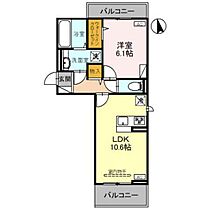 Ｄ－ＲＯＯＭ六供町2丁目 303 ｜ 群馬県前橋市六供町2丁目（賃貸アパート1LDK・3階・42.93㎡） その2