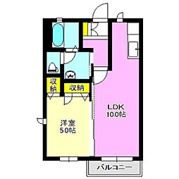 ヴィラ・ポレールABC 2階