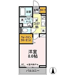 CASACOCORUNA 1Kの間取図画像