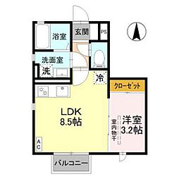 ローズB 1階/102