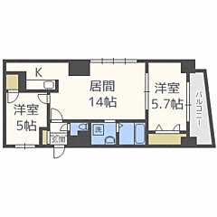 物件の間取り