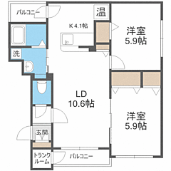 物件の間取り