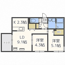 ハルトラーテ東札幌 1階/101