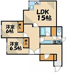 マンションオリーザの間取図画像