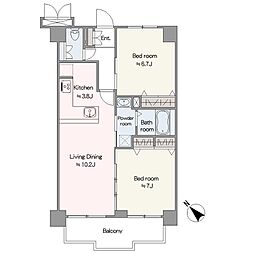 間取図画像 2LDK
