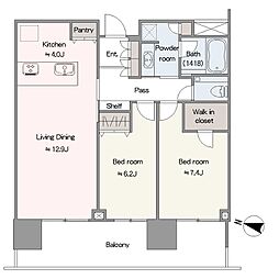 間取図画像 2LDK