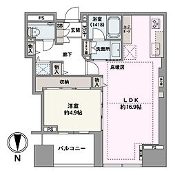 間取図画像 1LDK