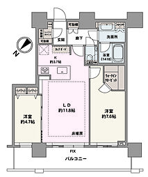 間取図画像 2LDK