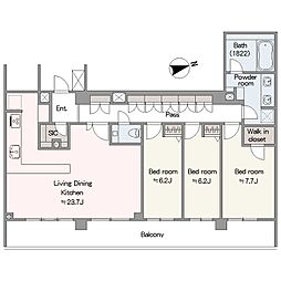 間取図画像 3LDK
