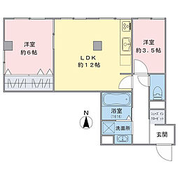 間取図画像 2LDK