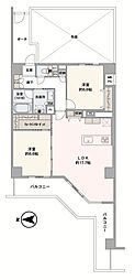 クリオ南葉山壱番館 2LDKの間取図画像