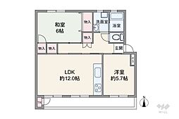 間取図画像 2LDK